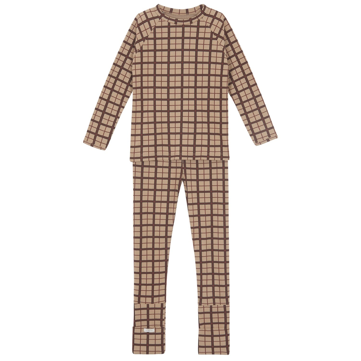 Pyjama enfant bio 2 pièces imprimé à carreaux