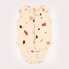 Body Bébé Zippé terrazzo marsala