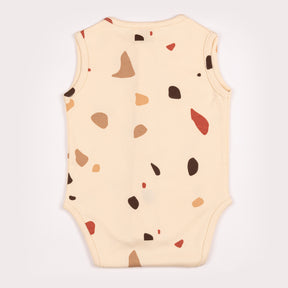 Body Bébé Zippé terrazzo marsala